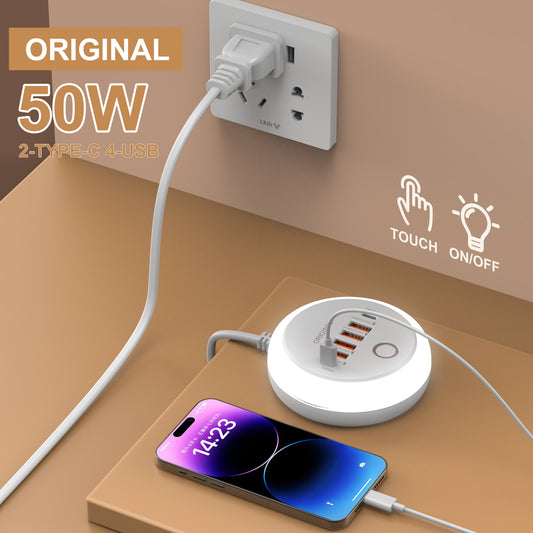 Chargeur universel 50 W pour smartphone, tablette et accessoires