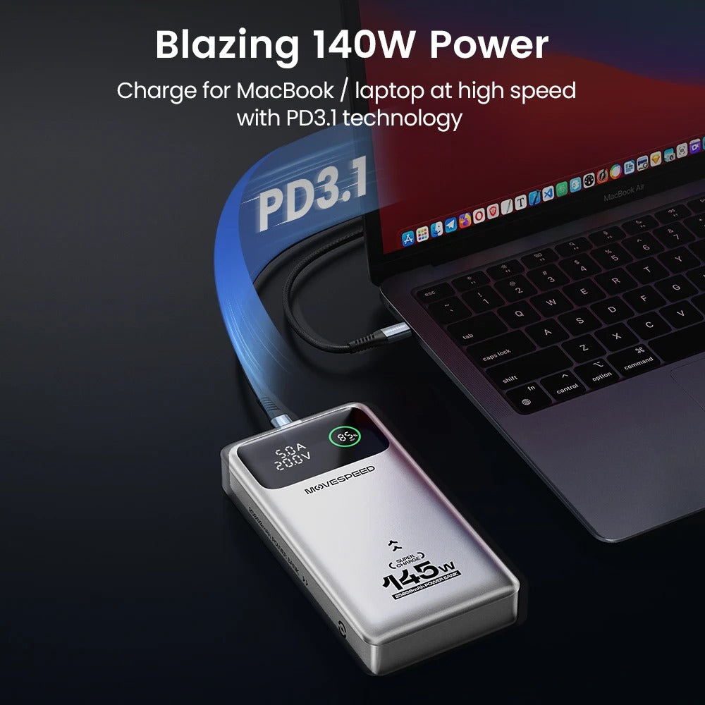 Powerbank compacte 25 000 mAh, légère et puissante