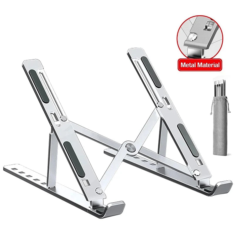 Support ergonomique pour ordinateur portable - metal