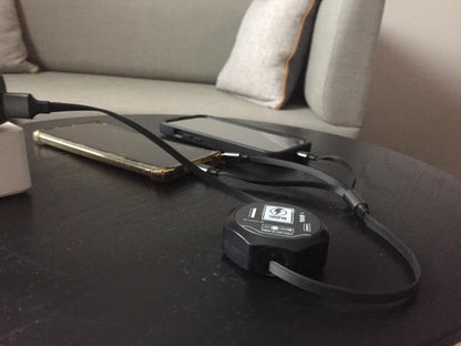 Câble USB rétractable 3-en-1 - 100W charge & données