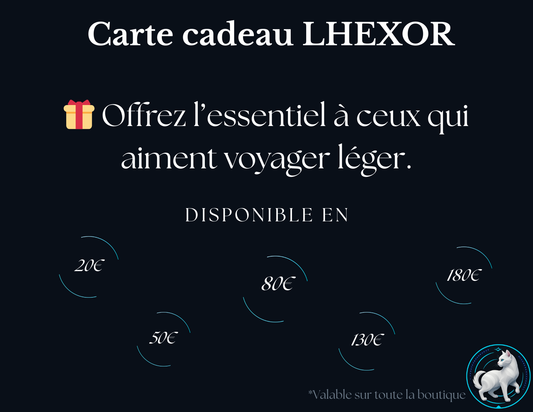 Carte cadeau LHEXOR – Pour digital nomades & voyageurs