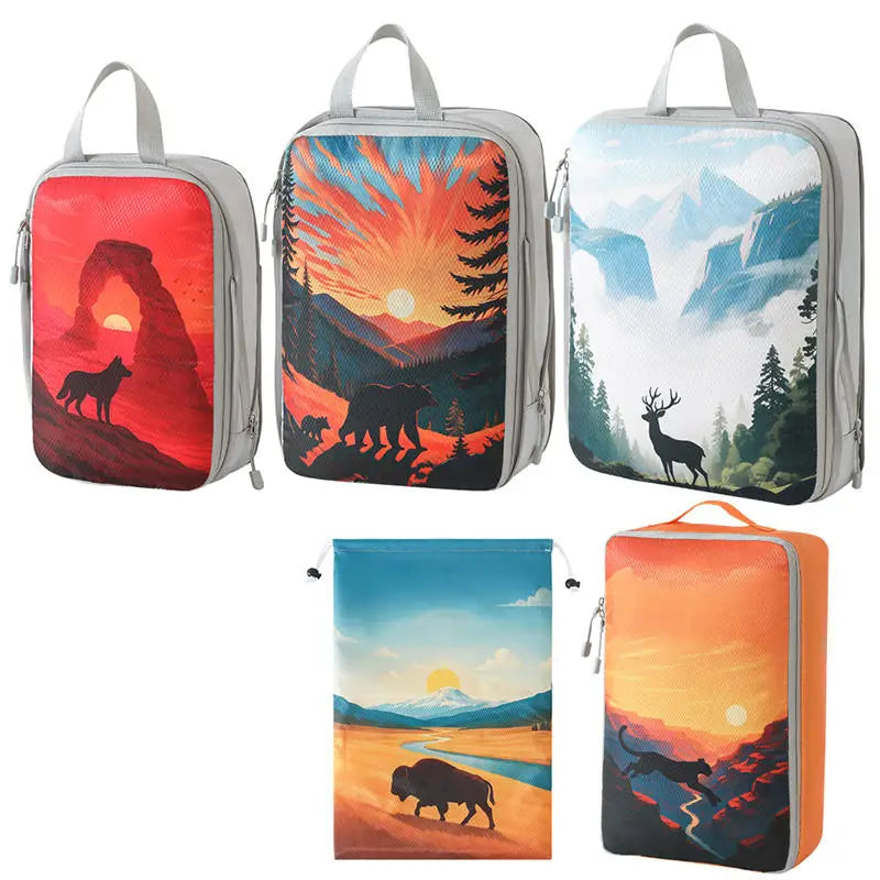 Cube de rangement pour vêtements - valise optimisée- série animaux