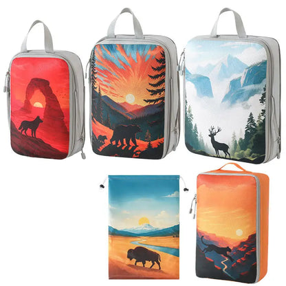 Cube de rangement pour vêtements - valise optimisée- série animaux