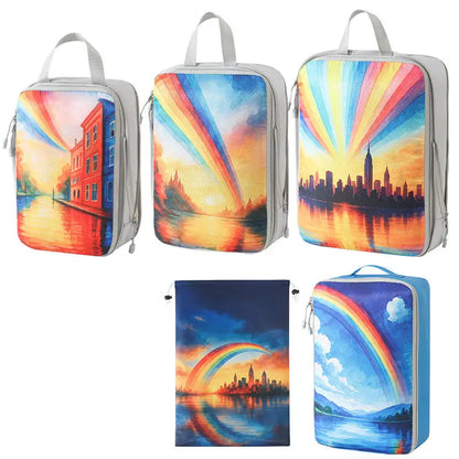 Cube de rangement pour vêtements - valise optimisée- série Rainbow