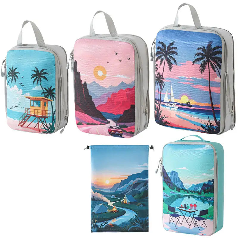 Cube de rangement pour vêtements - valise optimisée- série Summer