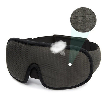 Masque de nuit ergonomique qui bloque 100% de la lumière - gris