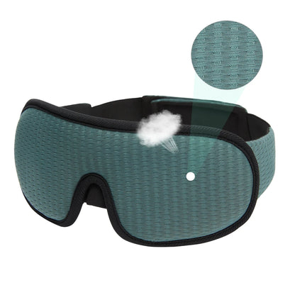 Masque de nuit ergonomique qui bloque 100% de la lumière - vert
