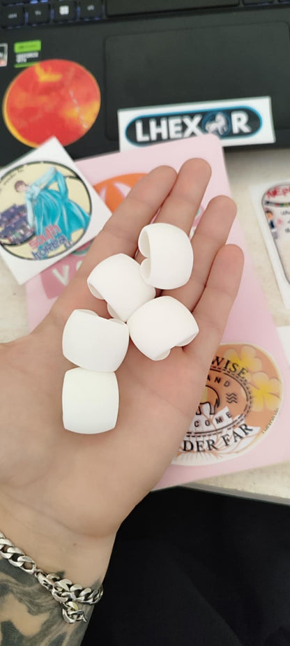 Ensemble de 5 organiseurs de câbles pour bureau ou voyage - blanc