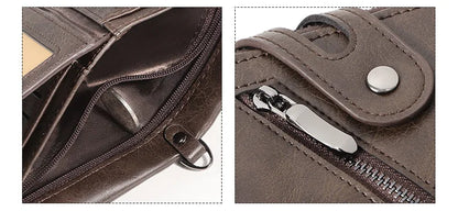 Portefeuille RFID en cuir pour homme - protection anti-piratage détails