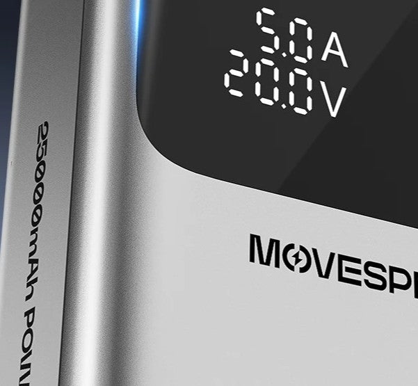 Powerbank grise 25000mAh haute capacité testée et approuvée - LHEXOR