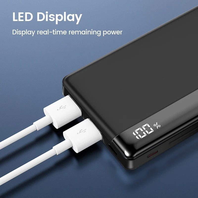 Powerbank MOVESPEED 10 000 mAh avec double port USB-A et design compact