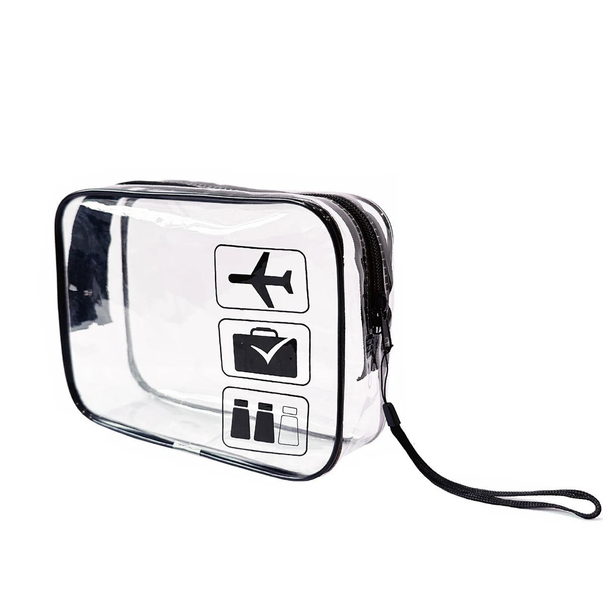 Pochette de voyage étanche idéale pour les aéroports et les contrôles de sécurité noir
