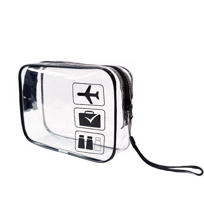 Pochette de voyage étanche idéale pour les aéroports et les contrôles de sécurité noir