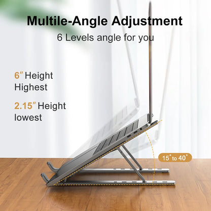 Support ergonomique pour ordinateur portable - angle multiple