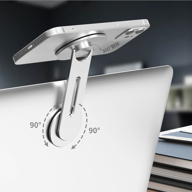 Surface antidérapante du support MagSafe, compatible iPhone et accessoires magnétiques