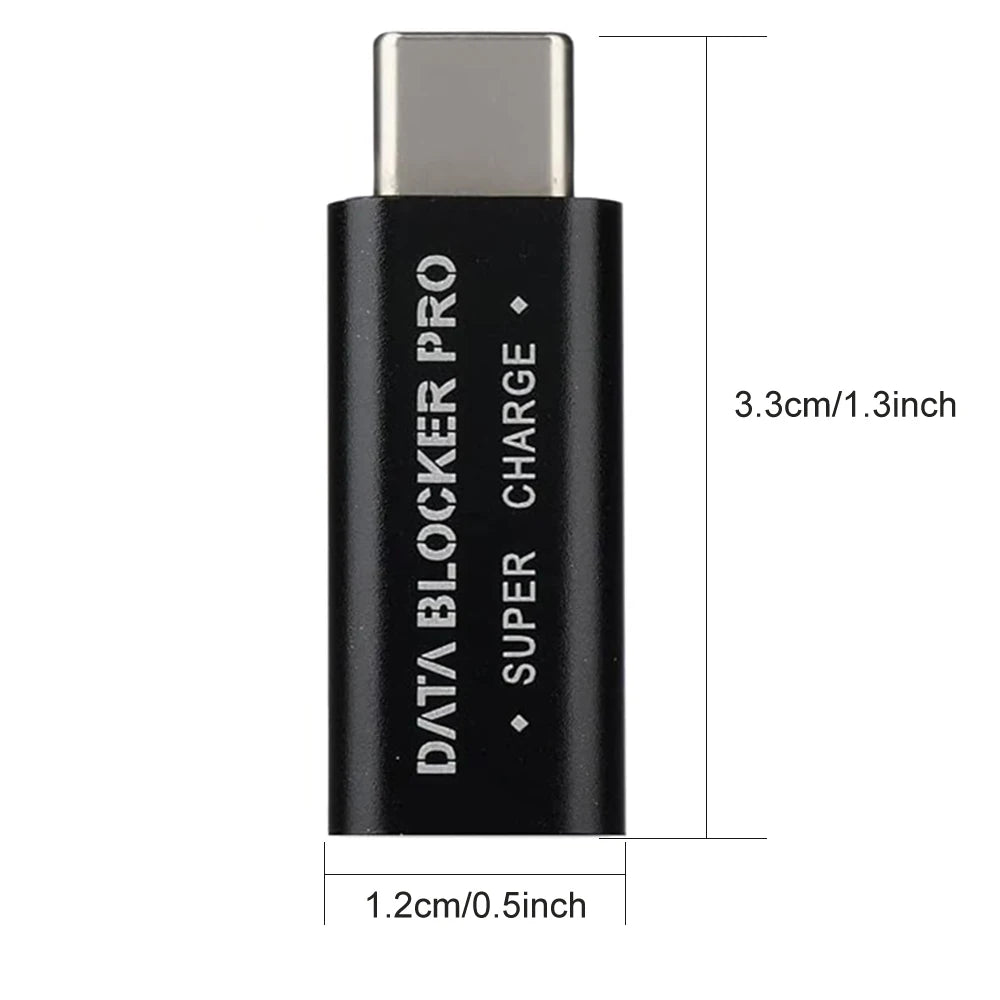 USB Data Blocker - Protection de données pour recharger sans risque -dimension